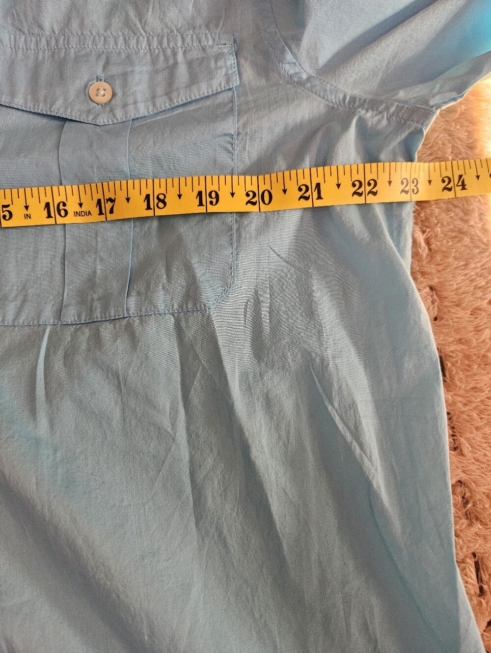 Ralph lauren Womens Blue button down shirt. Sz XL - Picture 6 of 9